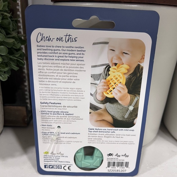 Itzy Ritzy NEW chew toy Cactus 🌵 - Picture 2 of 2